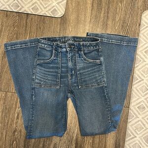 American Eagle Outfitters super high rise flare jeans size 2 never worn
